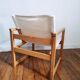 Paire de fauteuils toilés années 70