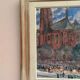 Original Swedish Oil on Panel – “Castle Behind Trees” by K. Gustaf Strandgers – Signed – Vintage & Framed