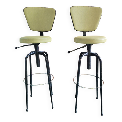 Deux chaises de bar années soixante