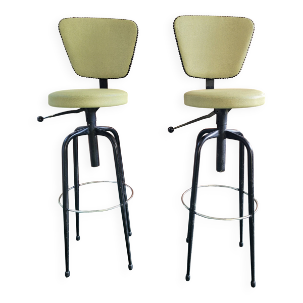 Deux chaises de bar années soixante