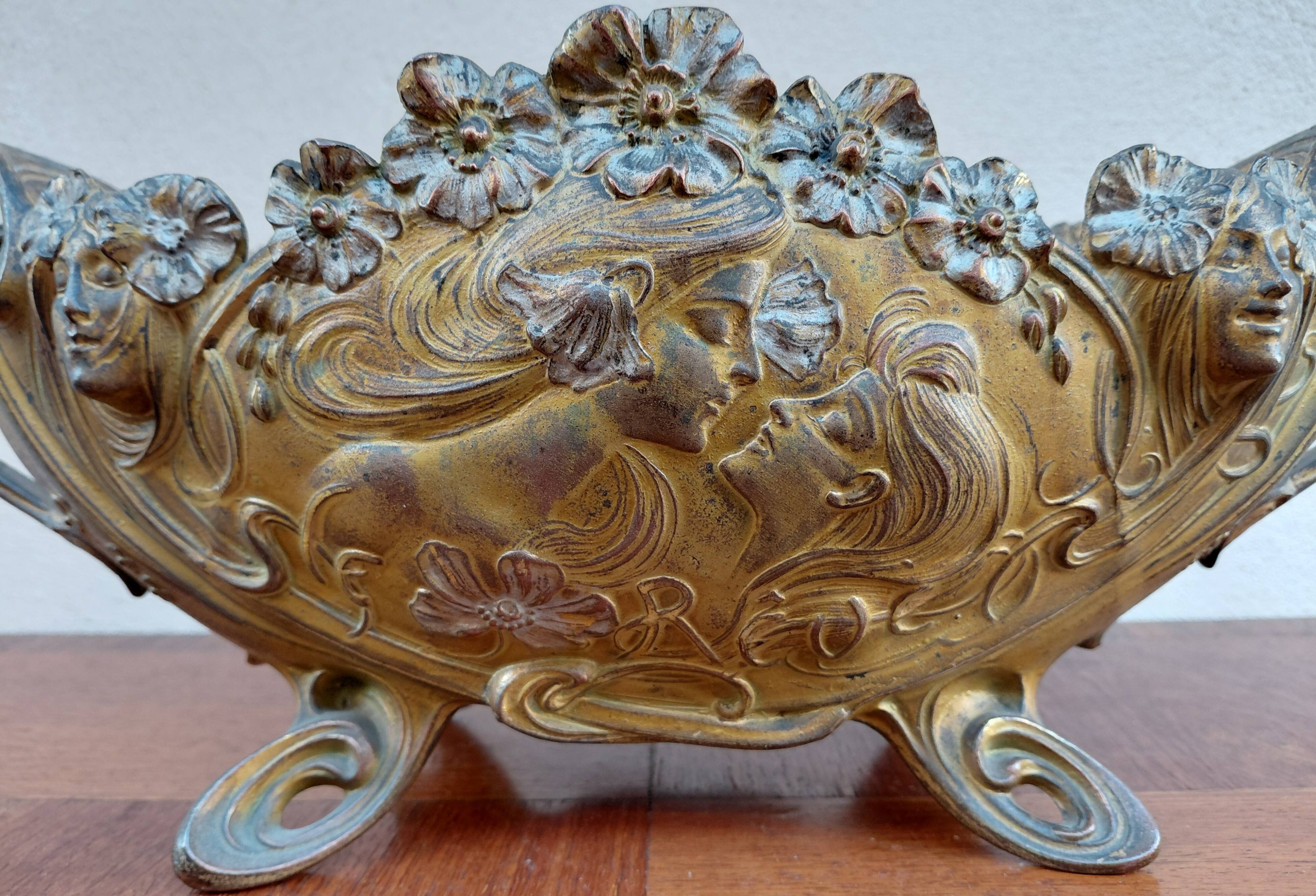 Art Nouveau Planter, Bonnefond Claude