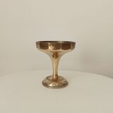 Coupe sur pied ancienne art déco en laiton doré