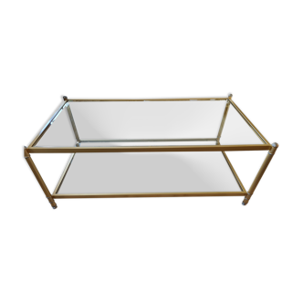 Glass coffee table
