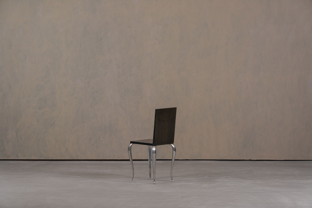 Chaise / table d'appoint Lola Mundo par Philippe Starck pour Driade, Italie, années 1980.