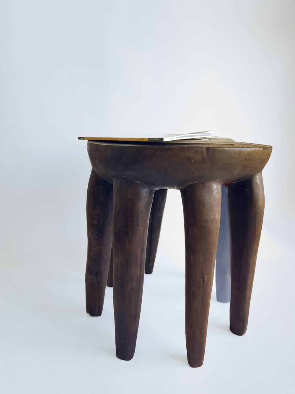 Large Nupe Stool 8 feet 50 cm – Solid wood tribal sculpture, piece