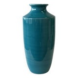 Turquoise blue vase H25.5