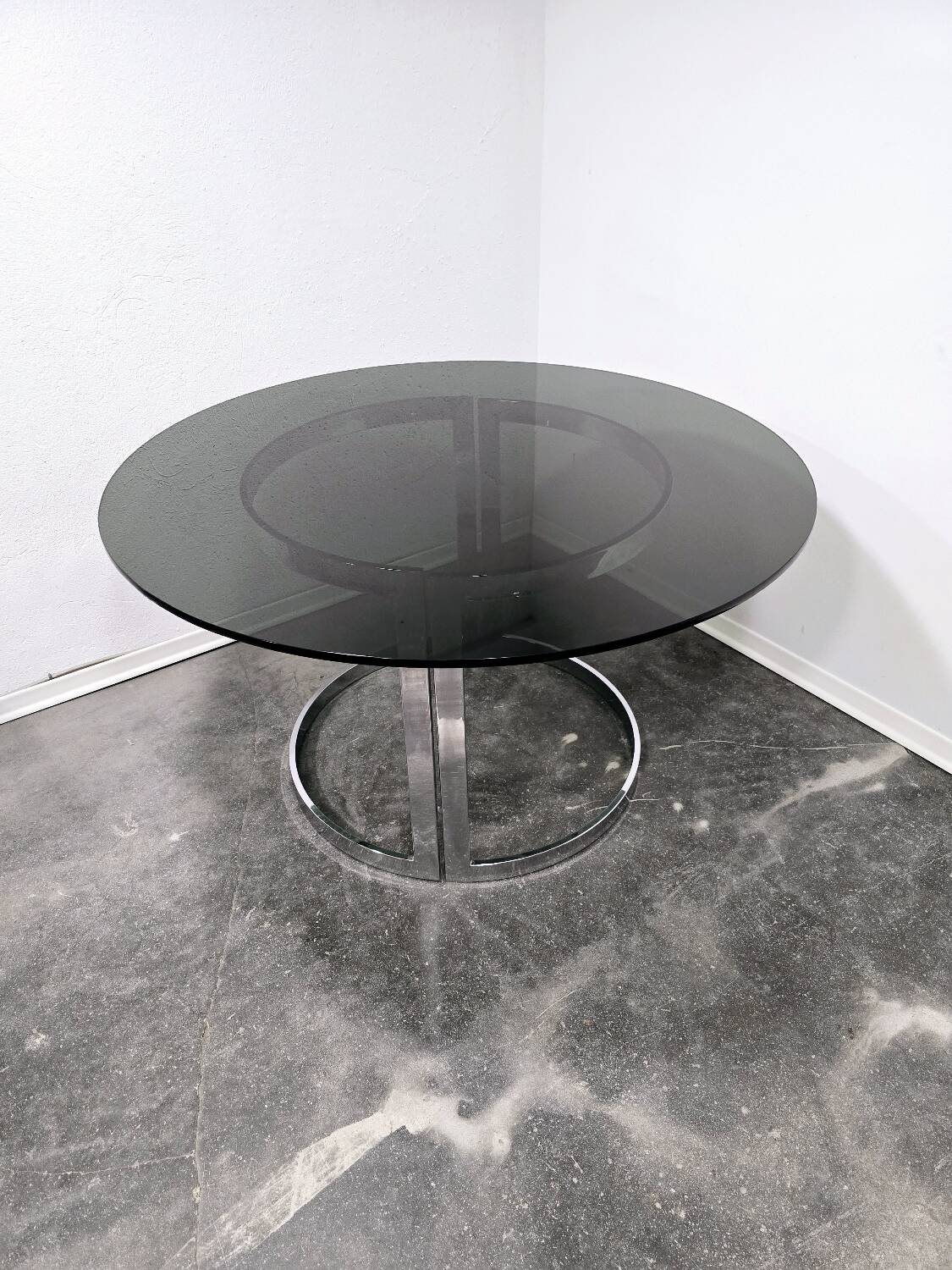 Table de salle à manger Vittorio Introini avec chaises Cuneo 1970