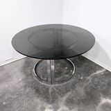 Table de salle à manger Vittorio Introini avec chaises Cuneo 1970