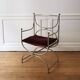 Fauteuil Curule, Maison Jansen, 1970