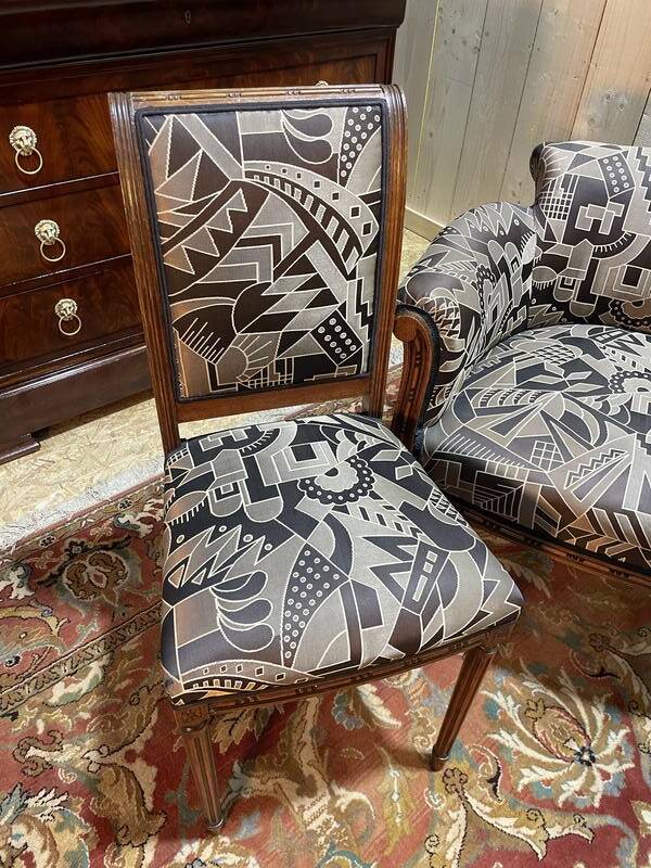 Salon Art Déco style Louis XVI Canapé - Fauteuils - Chaises