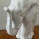 Vintage elephant umbrella stand in glazed ceramic