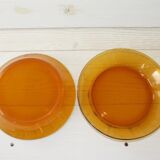 Lot of 4 vintage Duralex 70s hollow plates