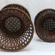 Stools tam-tam in rattan and wicker of the 1970s