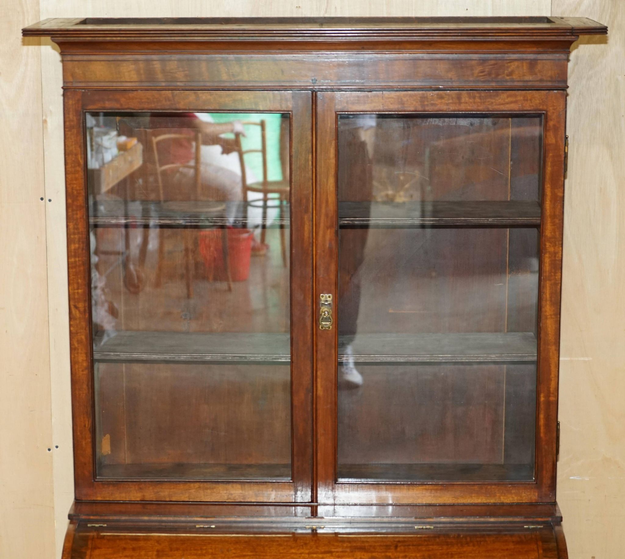 Victorian Scriban Desk in Walnut, 1860