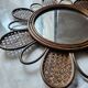 Rattan mirror from the 70s