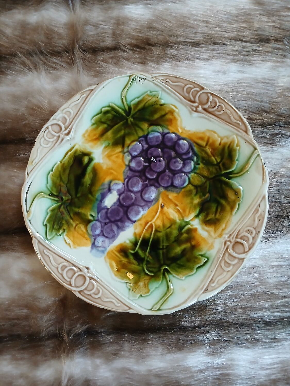 Antique slipware plate