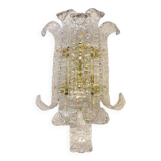 Transparent Lingue Murano Glass Wall Lamp by Simoeng