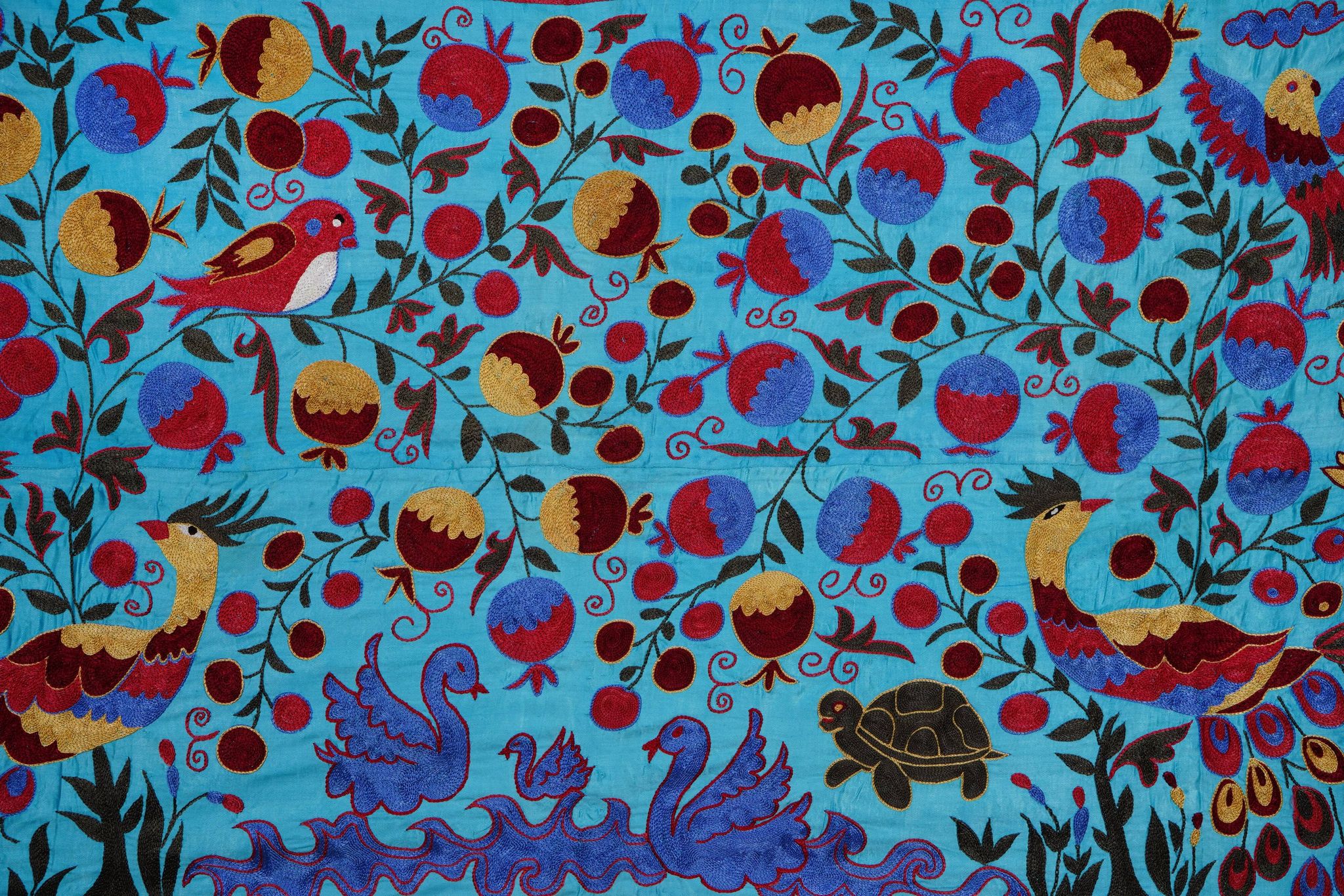 Tapis turc vintage noué à la main