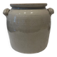 Beige stoneware pot