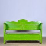 Banc ancien en pin, années 1920