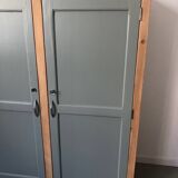 Verdigris two-door wardrobe