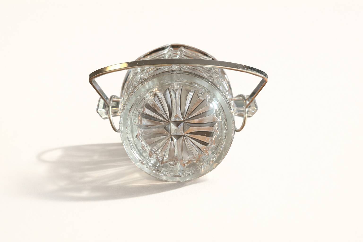 Vintage crystal ice bucket