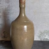 Bouteille à liqueur de potier en grès émaillé vintage
