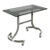 1970s Italian Space Age Chrome and Smoked Glass Rolling Side Table