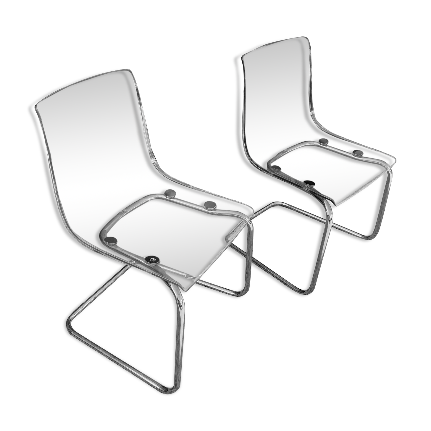 Pair of plexi chairs
