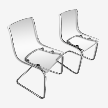 Pair of plexi chairs