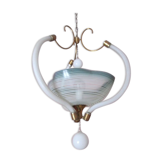 Suspension en verre de Murano des années 60