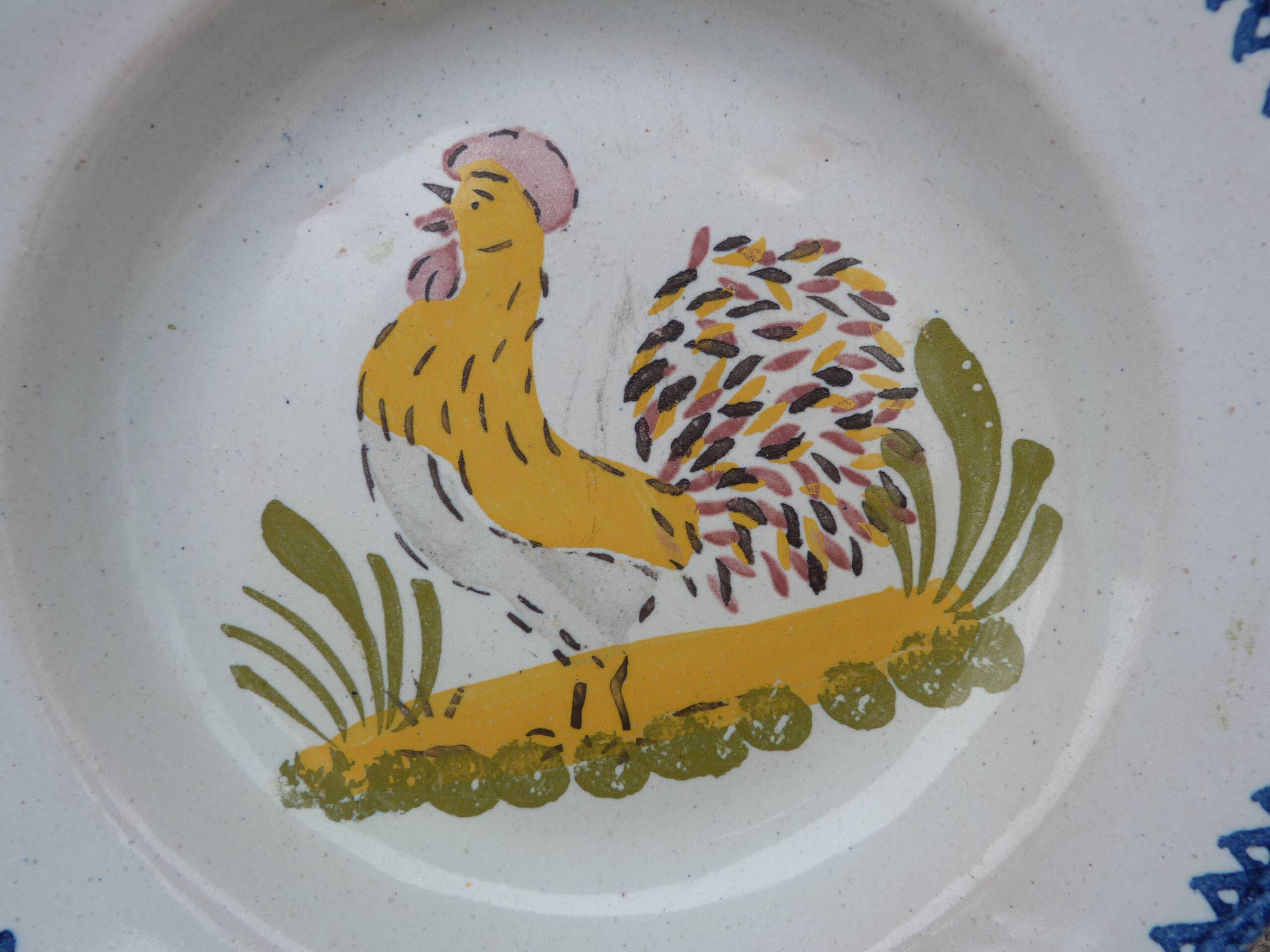Old ceramic soup plate Charolles Auvergne