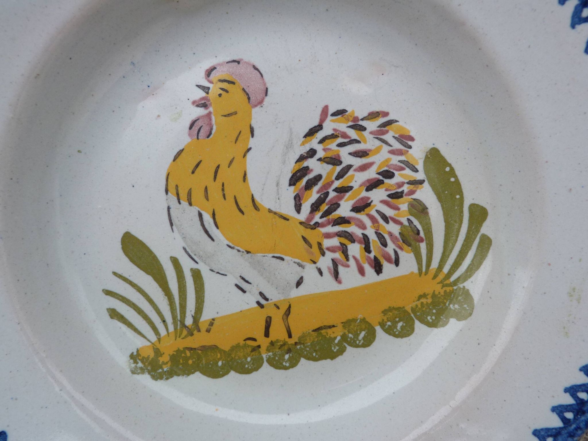 Old ceramic soup plate Charolles Auvergne