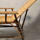 Folding rattan chaise longue 1900