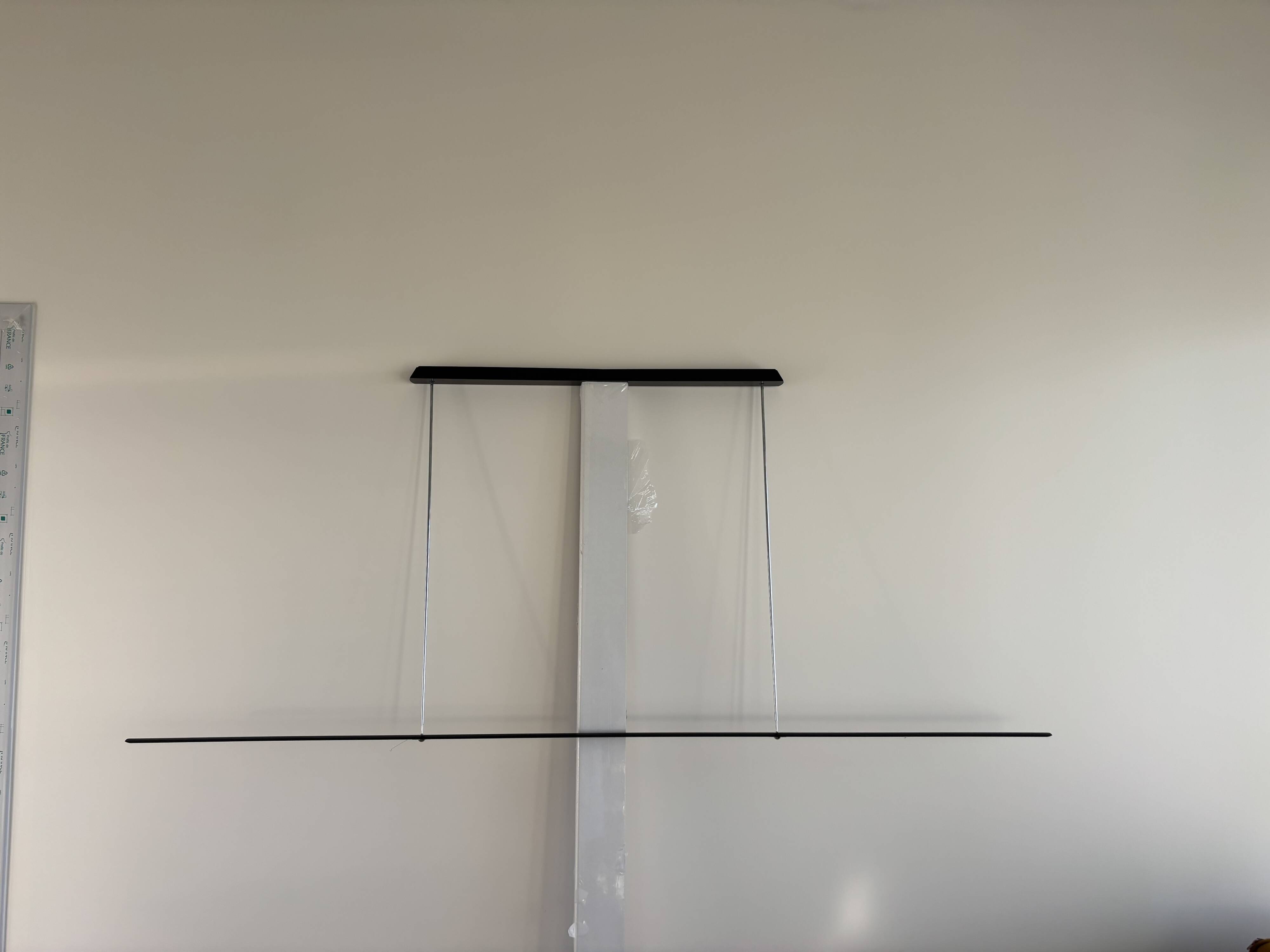 LED pendant light 180cm Baltensweiler Black