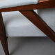 1950s highjack armchair light blue, completly restored