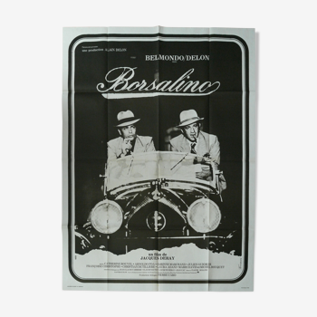 Original movie poster Borsalino with Delon and Belmondo