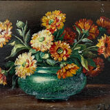 "The dahlias" by E Lainé