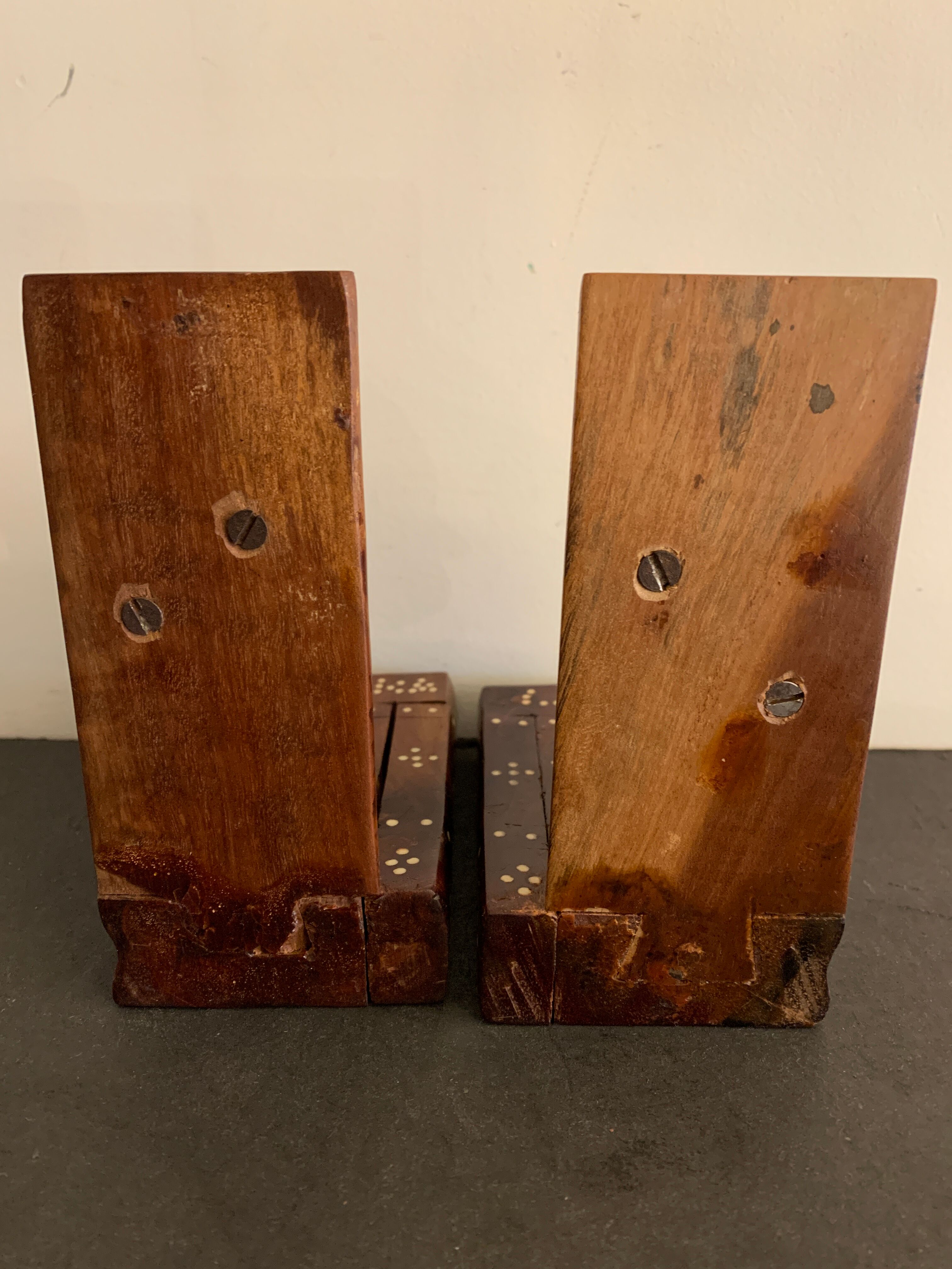 Pair of greenhouses books elephants in teak, 1970