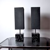 Pair of tarogo table lamps, Japan, 1980