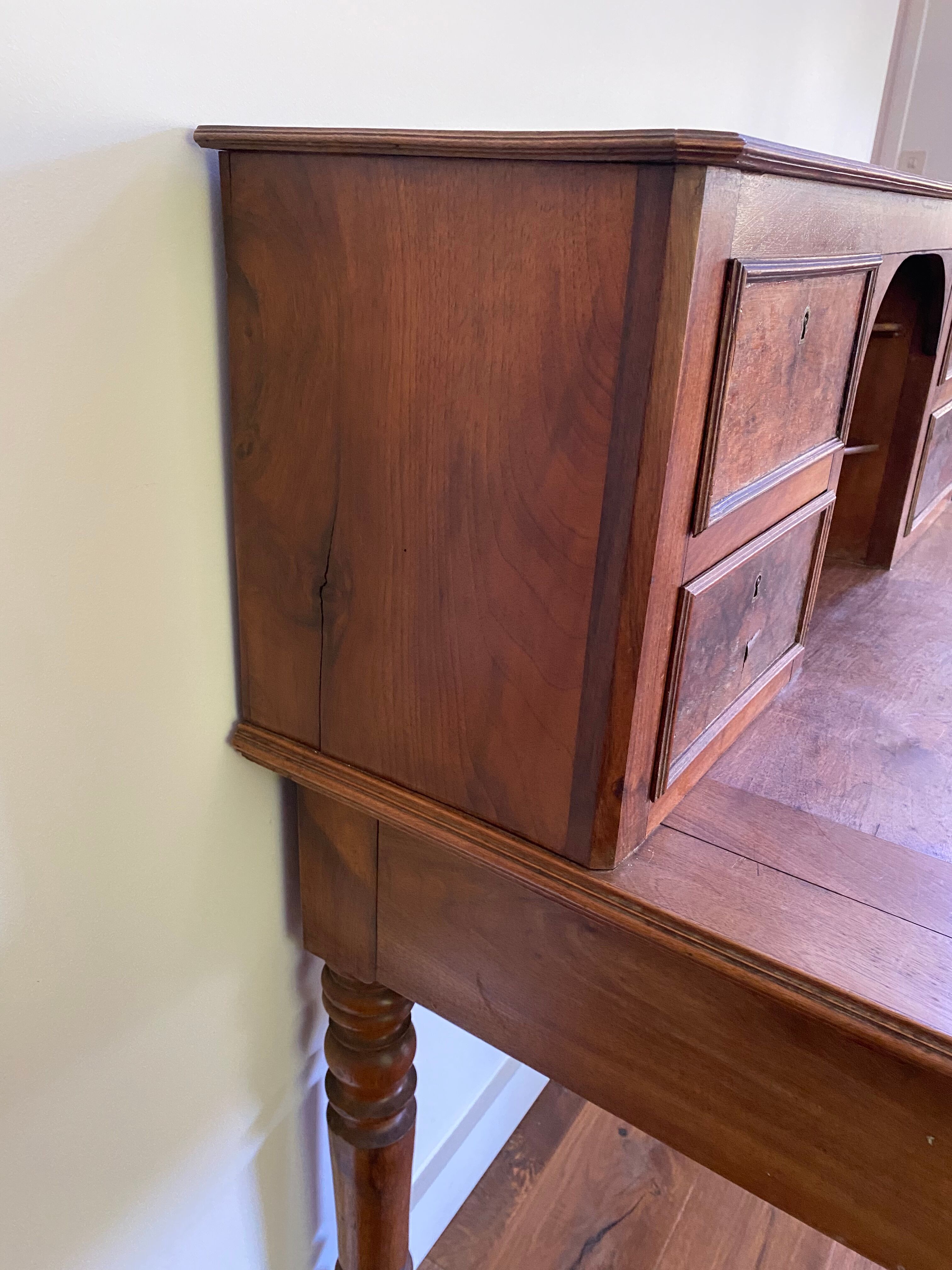 Vintage antique wooden desk