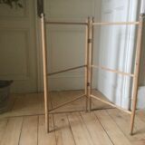 Old natural wood towel rack