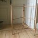 Ancien porte serviettes bois naturel