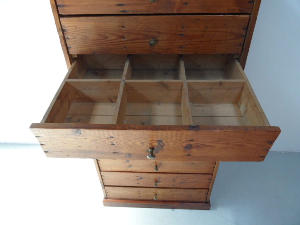 Industrial filing cabinet with drawers