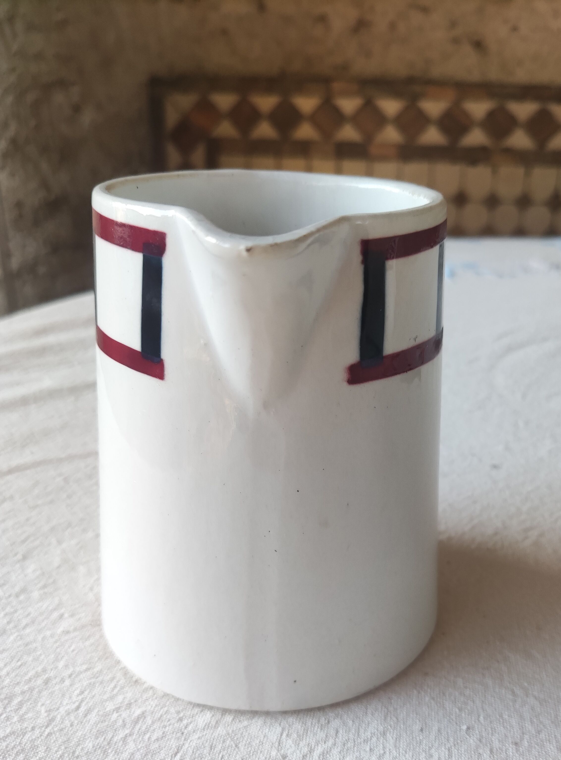 Basque pitcher in Badonviller earthenware