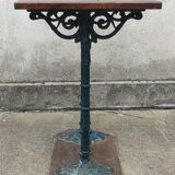 Ancienne table bistrot pied fonte