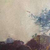 Ancient landscape - oil on canvas
