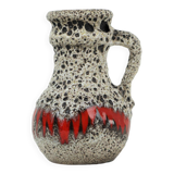 Fat Lava Design Vase West Germany Pottery Scheurich Lora 496-18