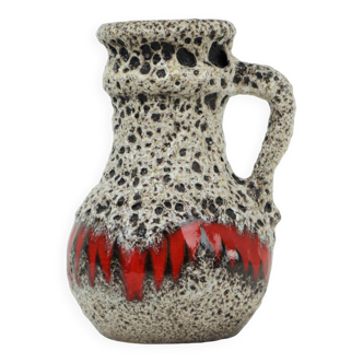Fat Lava Design Vase West Germany Pottery Scheurich Lora 496-18