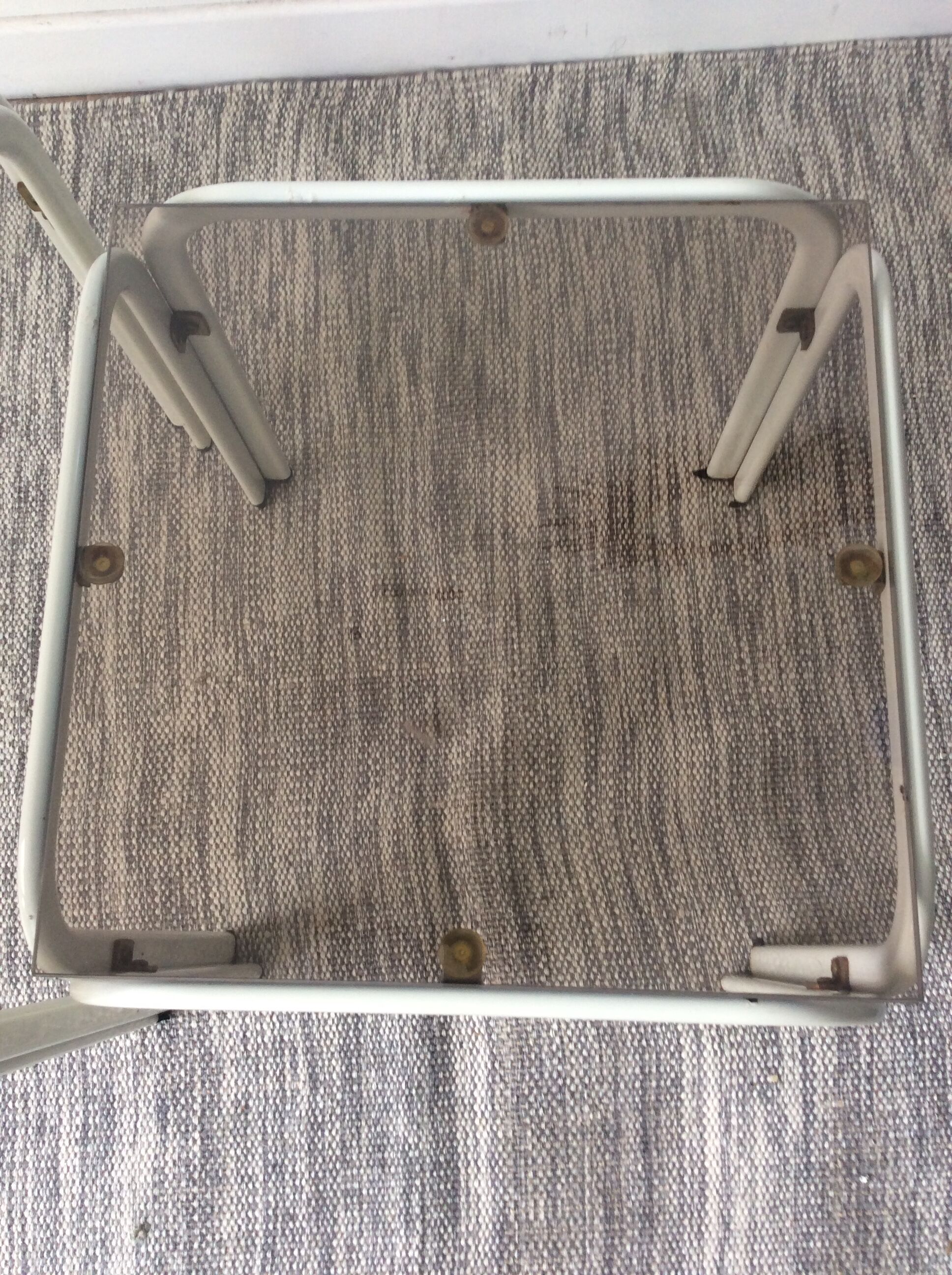 Series of 3 vintage pull-out tables from the 70s